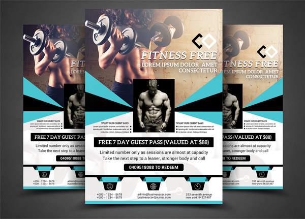 Fitness Free Flyer Template