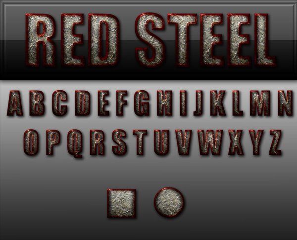 Free Download Steel Photoshop Style