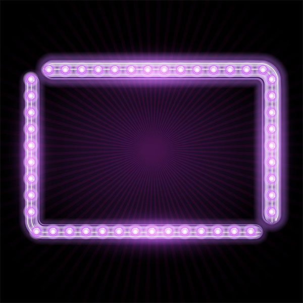 Free Neon Frame Design