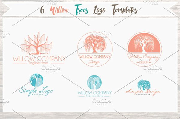 6 Willow Tree Logo Template Styles