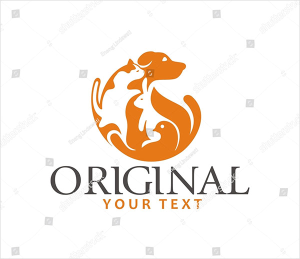 Animal Pet Abstract Logo Template