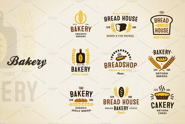 Bakery Vector Logo Set