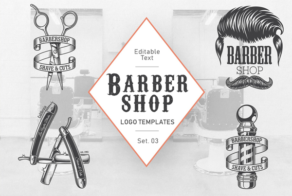 Barbershop Logos Set