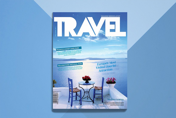 Beautiful Travel Magazine InDesign Template