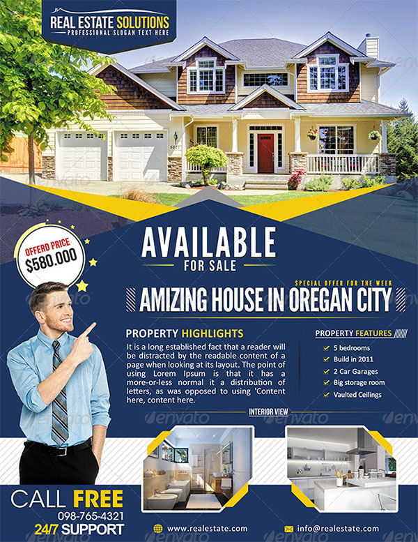 Business Promotion Houses For Sale Flyer