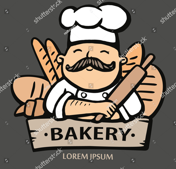Chef Cooker Bakery Logo