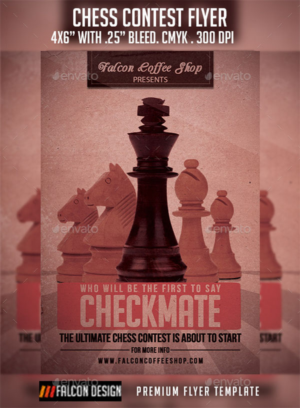 Chess Competition Flyer Template