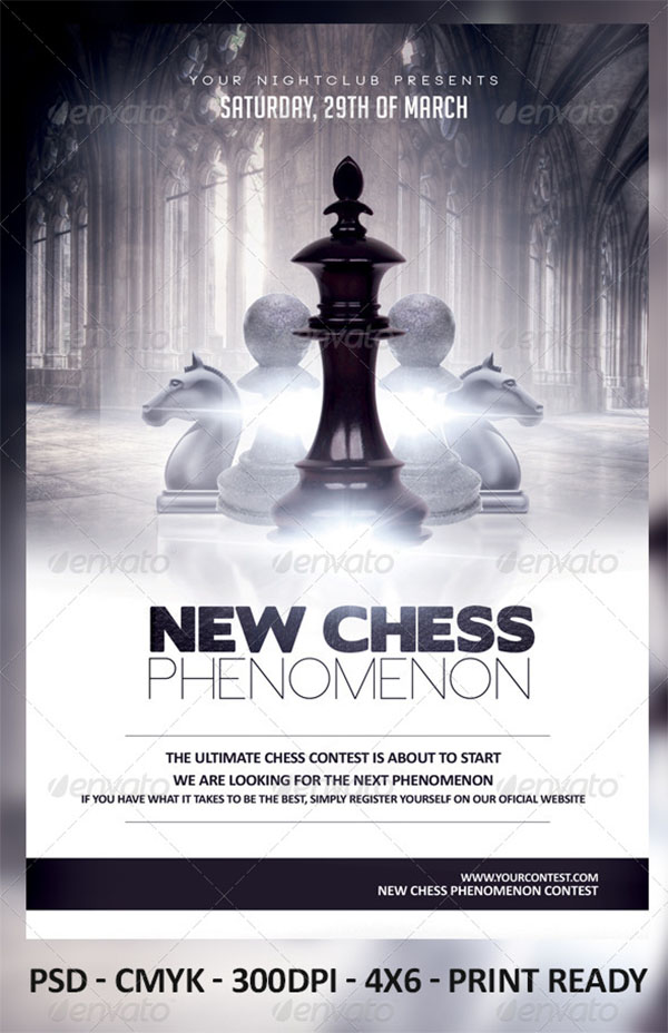 Chess Phenomenon Flyer Template