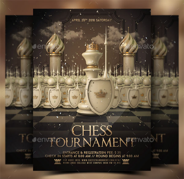 Chess Tournament championship Flyer Template