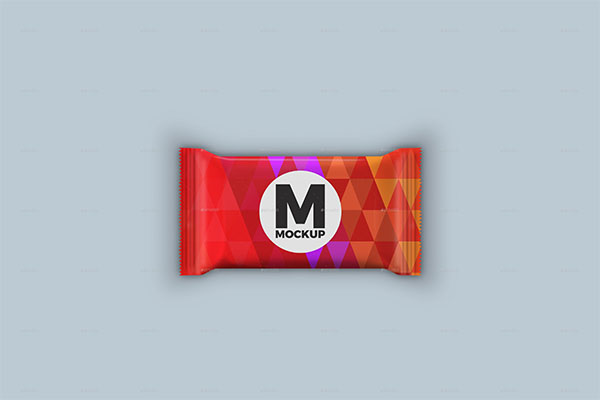 Chocolate Bar Packaging PSD Mockup