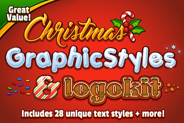 Christmas Graphic Styles & Logo Kit
