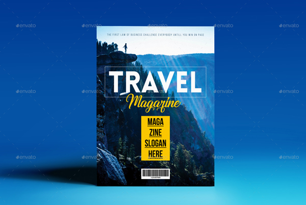 Colorful InDesign Travel Magazine Template