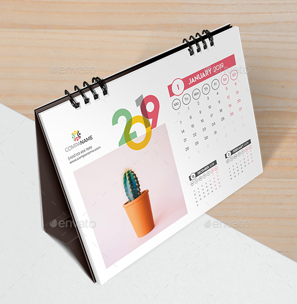 Creative Desk Calendar 2019