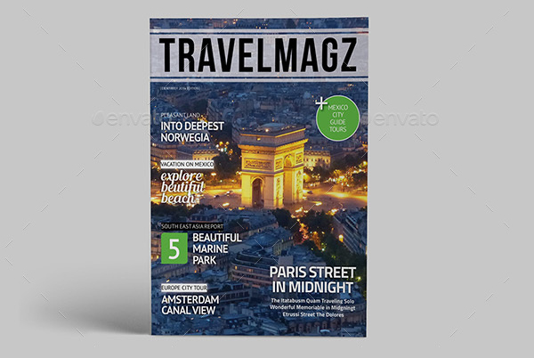 Customized Travel Magazine Template