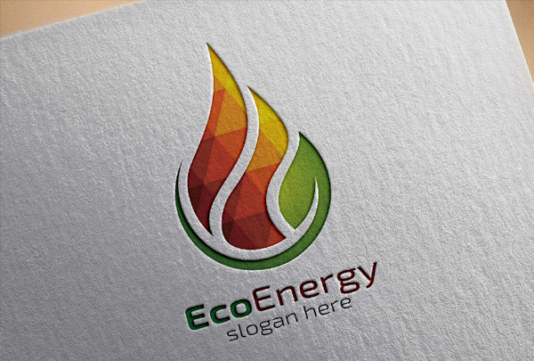 Eco Water Drop Logo