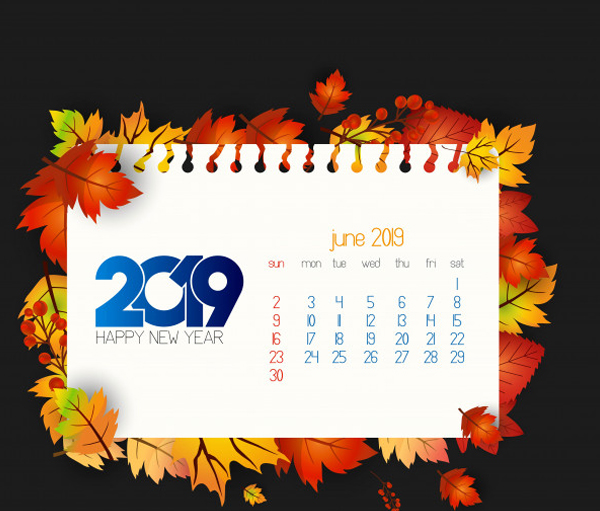 Free 2019 Desk Calendar