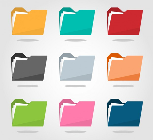 Free Colorful Folder Icons