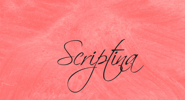 Free Scriptina Cursive Handwriting Font Family