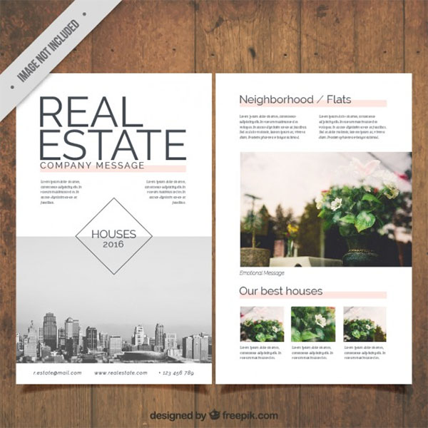 Free Vector House For Sale Flyer Template