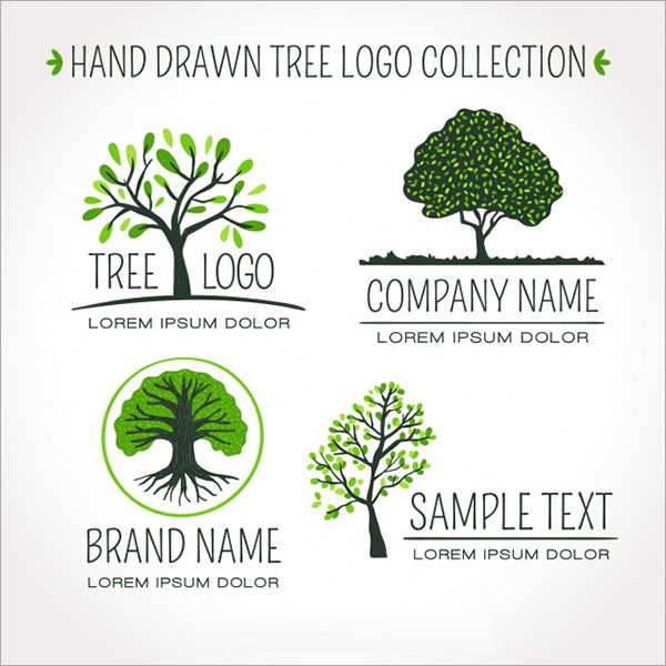 Free Vector Style Tree Logos