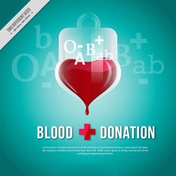 Free Vector World Blood Donation Background
