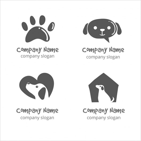 Free Vector hand-drawn Pet Logos