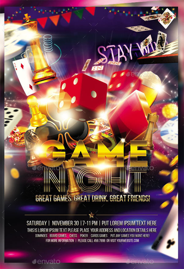 Game Night Event Flyer