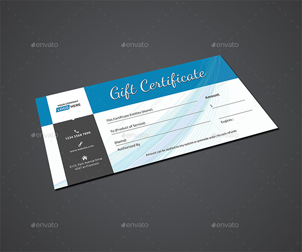 Gift Certificate Voucher Template