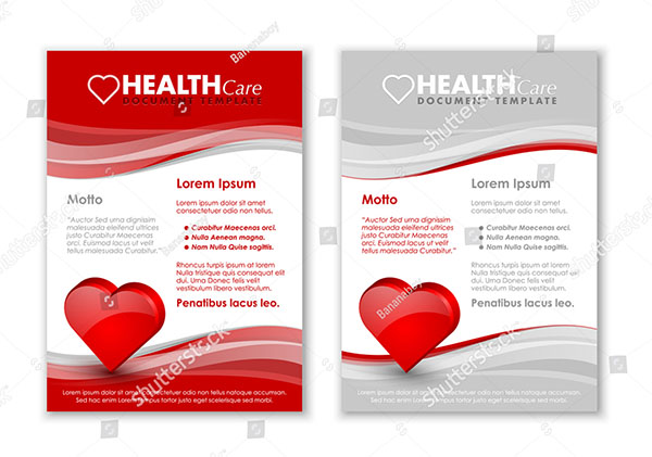Health Care Document Blood Flyer Templates