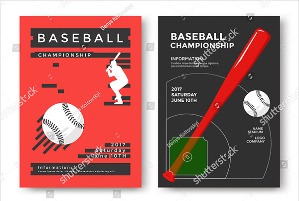 Baseball Championship Modern Sport Flyer