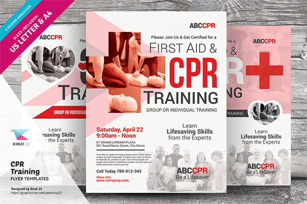 CPR Training Flyer Templates