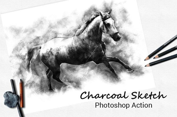 Charcoal Sketch Photoshop Actions