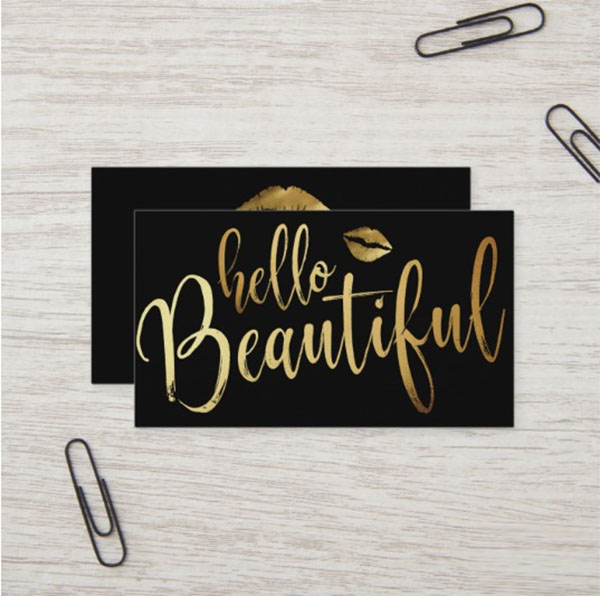 Hello Beautiful Makeup Artist Business Card