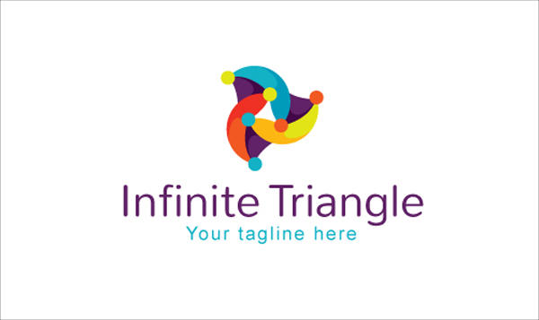 Infinite Triangle Abstract Logo 