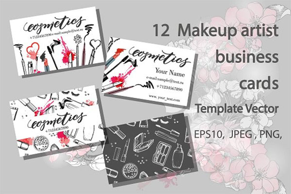 Makeup Artist Business Card PSD Design