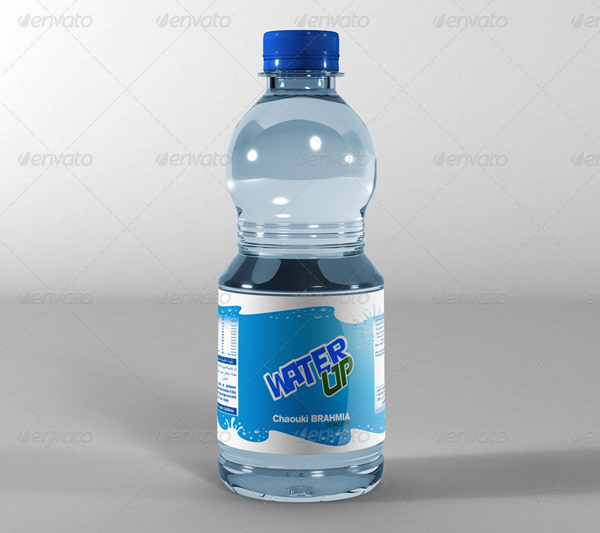 Water Bottles Photoshop Mockup