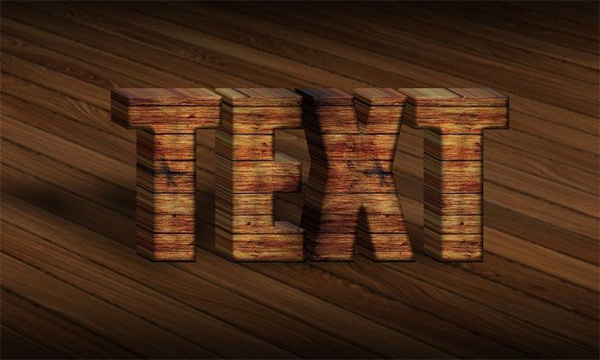 3D Wood Text Styles Kit for Photoshop