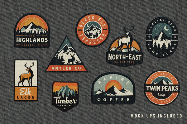 Adventure Badge Logos Template