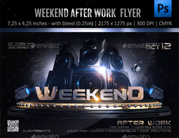 After Work Weekend Party Flyer