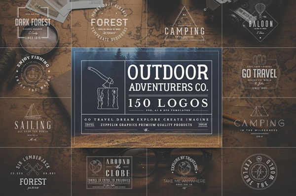 Beautiful Outdoor Adventurers Logos