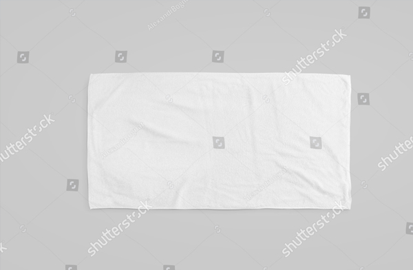 Blank Beach Towel Mockup