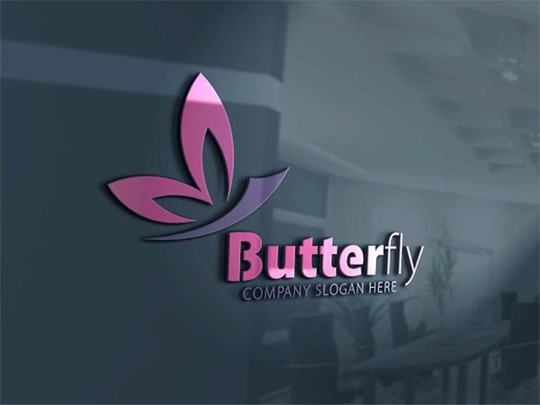 Butterfly PSD Logo