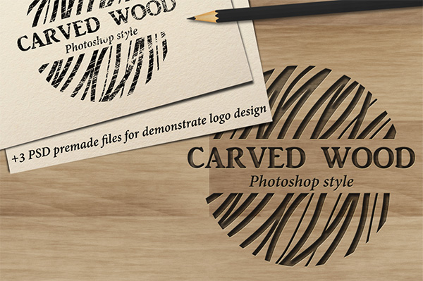 Carved Wood Photoshop Layer Style