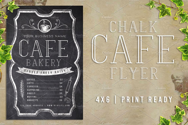 Chalk Cafe Flyer Menu