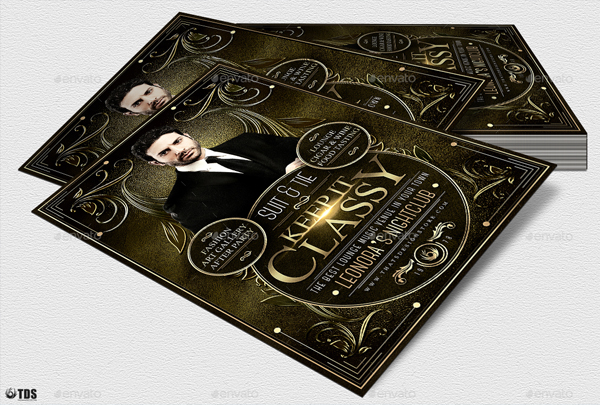 Classy Suit and Tie Flyer Template