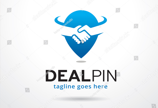 Deal Pin Logo Design Template