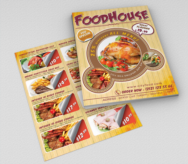 Fast Food Flyer Design Template