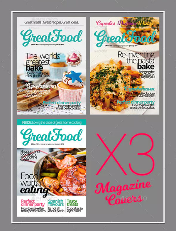 Food Magazine Templates