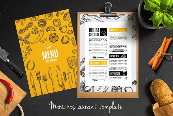 Food Menu Restaurant Flyer Design Template