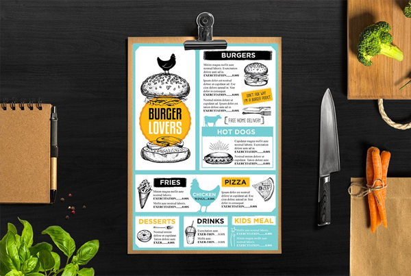 Food Menu Restaurant Flyer Design